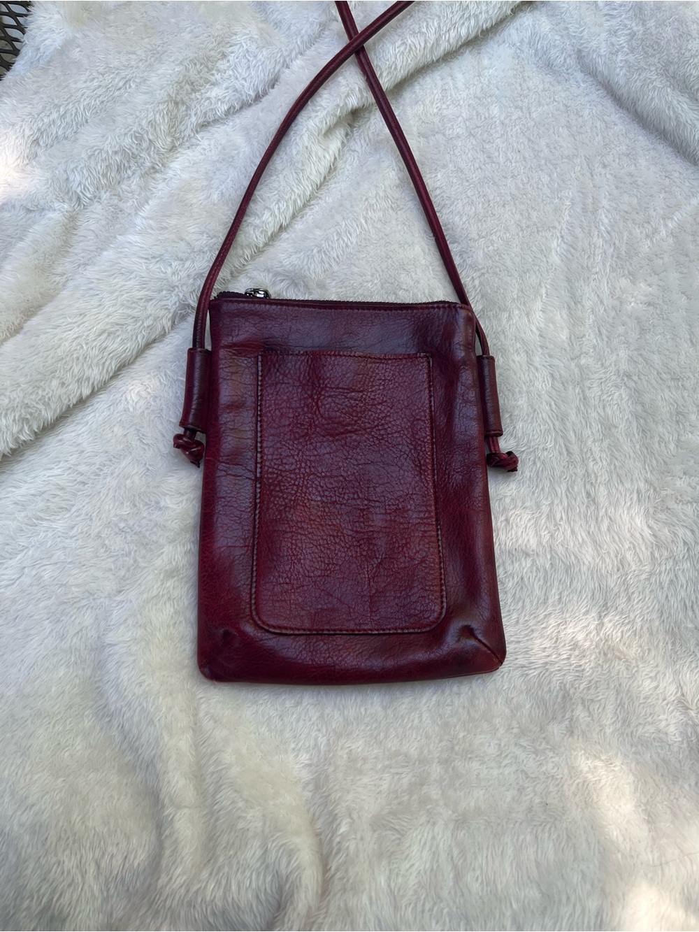 LATICO Miller Leather Crossbody Bag — Oxblood